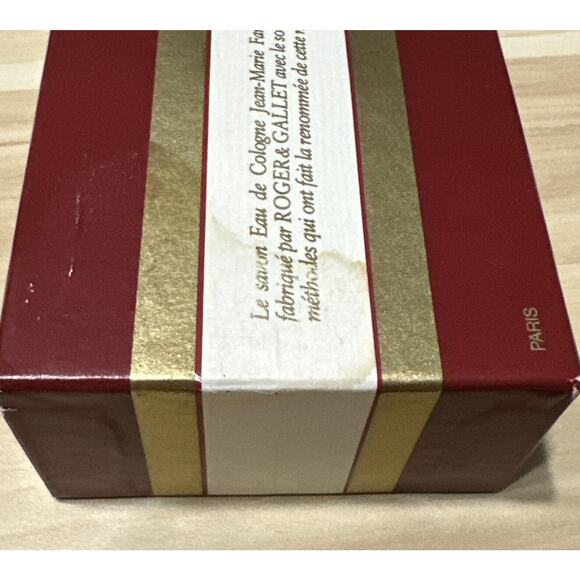 ROGER & GALLET Paris SOAP eau de cologne 3 Pack SEALED JEAN MARIE FARINA Vintage - Picture 6 of 6